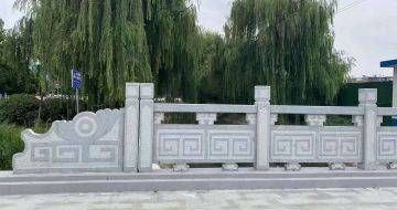 六安 芝麻灰桥栏杆、河道栏杆安装效果
