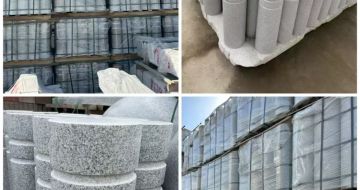 六安 芝麻白花岗岩挡车柱、隔离柱多少钱