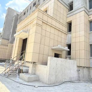 六安 黄金麻干挂，工地实拍