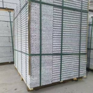 六安 芙蓉白3公分厚磨圆边、拉槽，楼梯踏步