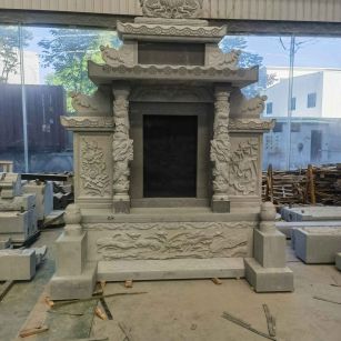 六安 芝麻灰高档墓碑、土墓，一套也支持定做