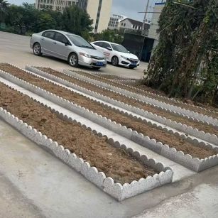 六安 花边石、花围石、花园石安装效果