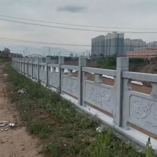 六安 石材河道栏杆