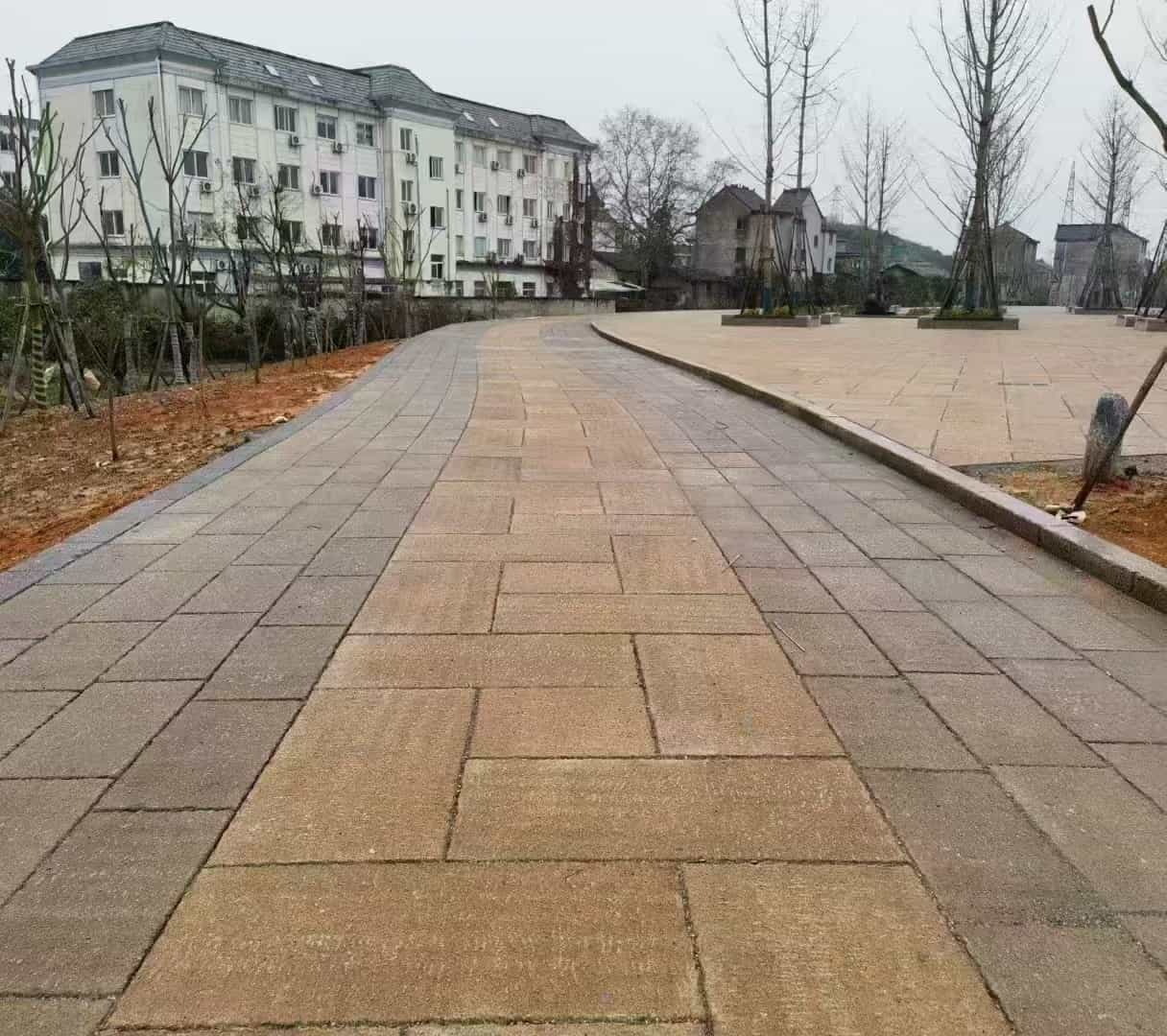 六安仿古石铺装效果