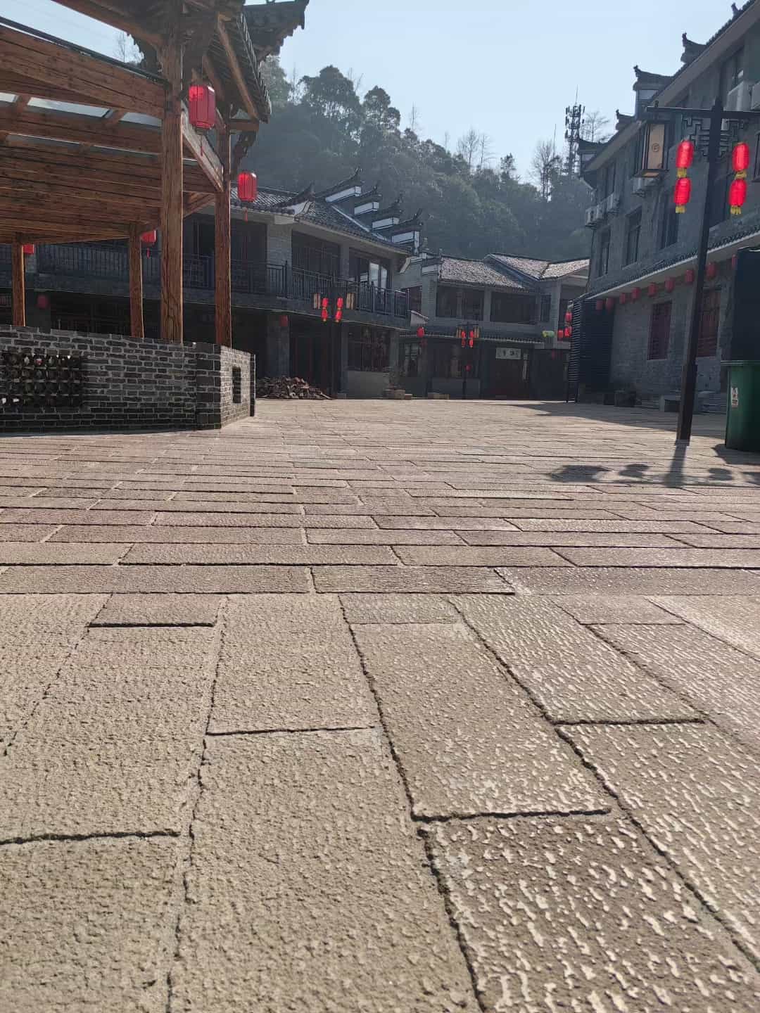 六安仿古石铺装效果