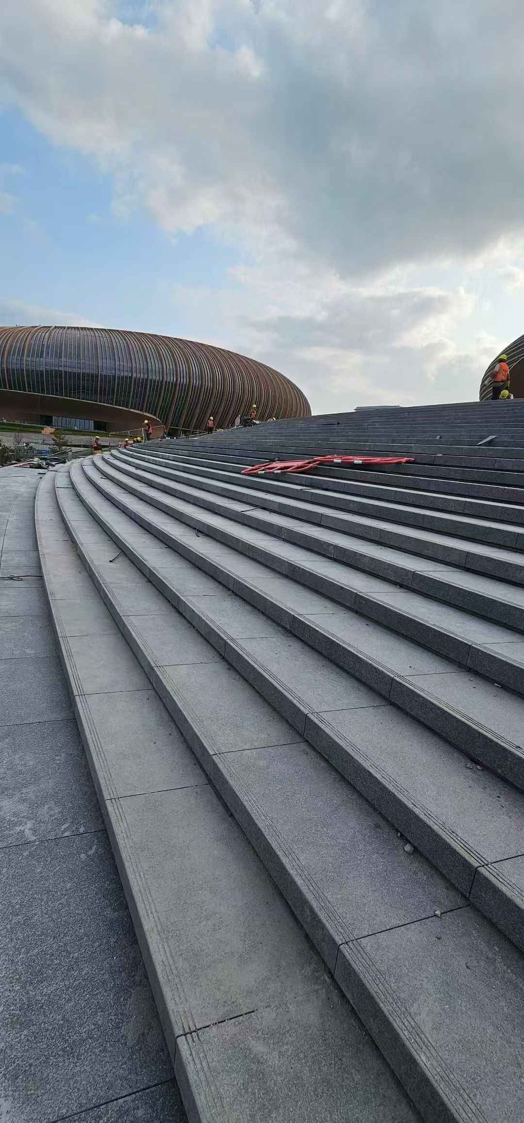 六安 弧形整石台阶铺装效果图